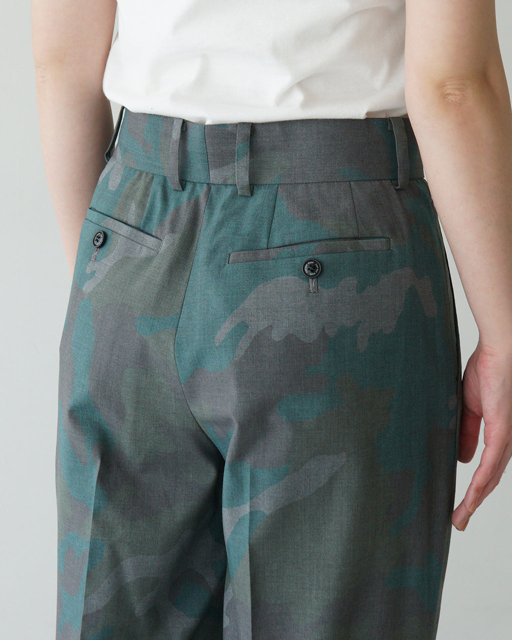 【SALE!20%OFF】迷彩 カモフラージュ柄 スラックス パンツ DAY Slacks USアーミーモカ フルレングス ミリタリー LV-PT5102
