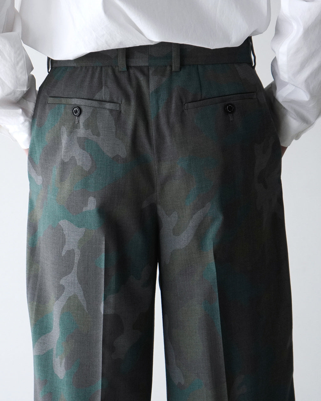 【SALE!20%OFF】迷彩 カモフラージュ柄 スラックス パンツ DAY Slacks USアーミーモカ フルレングス ミリタリー LV-PT5102