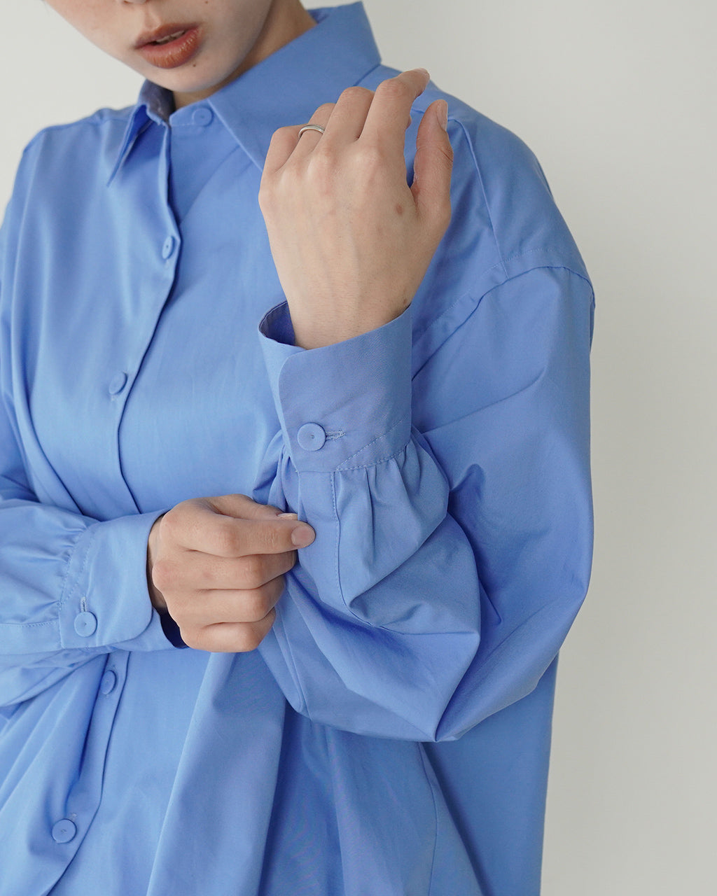 【SALE!40%OFF】 バルーン シャツ Balloon Shirts ブロード生地 長袖 レギュラーカラー LV-SH5108