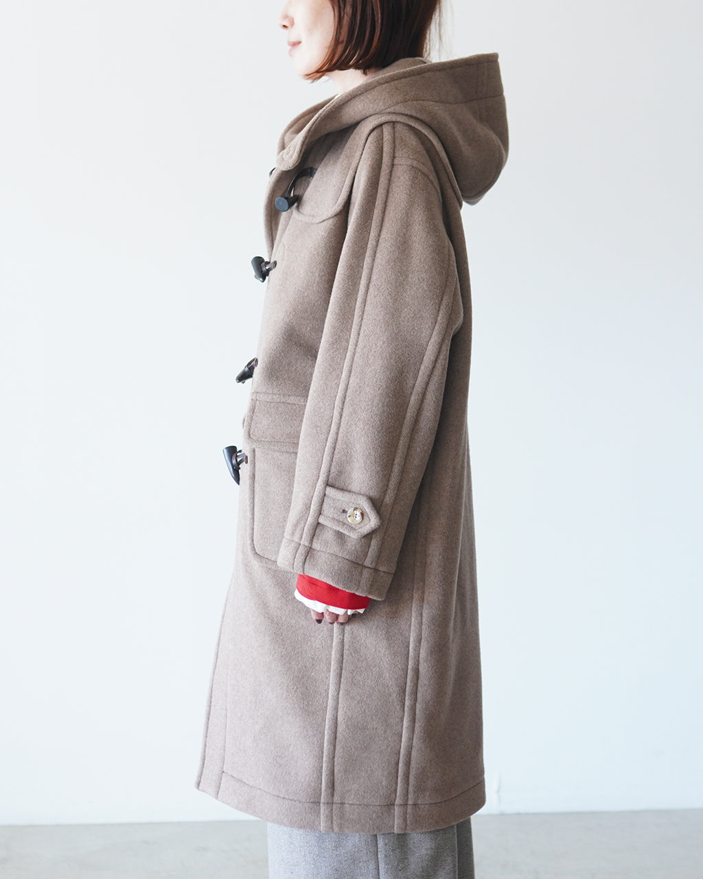 ウール メルトンダッフルコート LV-JK6318A