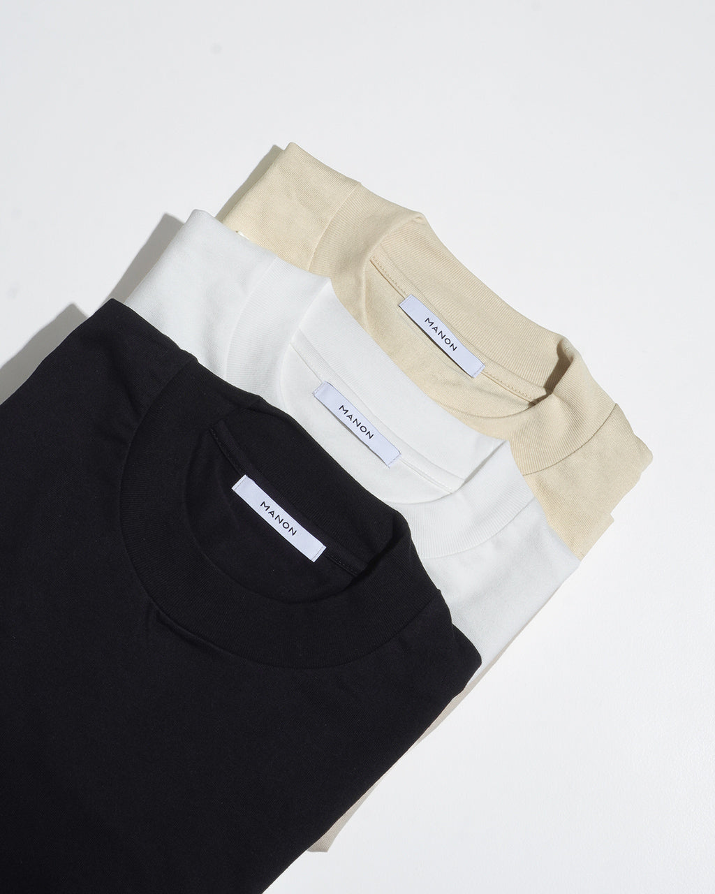 【SALE!20%OFF】MANON マノン ハーフスリーブ Tシャツ HALF SLEEVE TEE カットソー クルーネック 半袖 5分袖 クロップド丈 MNN-C-153