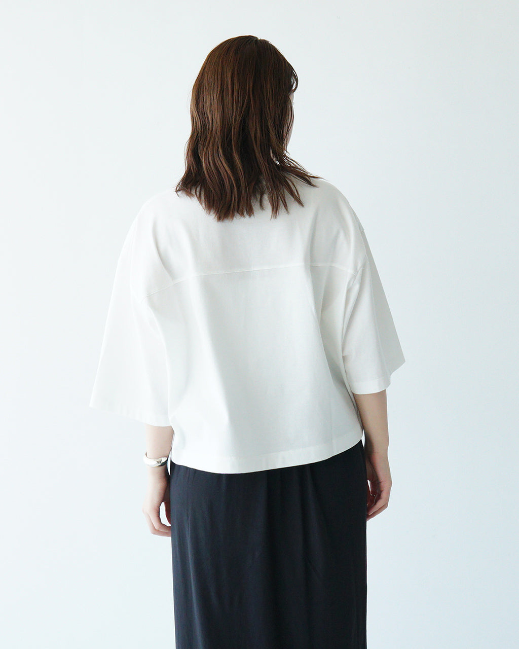 【SALE!20%OFF】MANON マノン ハーフスリーブ Tシャツ HALF SLEEVE TEE カットソー クルーネック 半袖 5分袖 クロップド丈 MNN-C-153