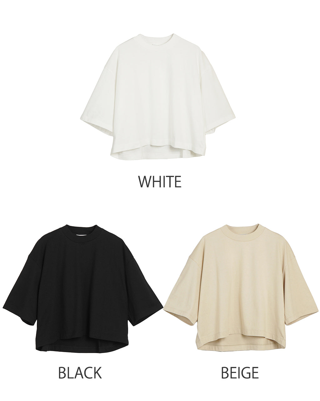 【SALE!20%OFF】MANON マノン ハーフスリーブ Tシャツ HALF SLEEVE TEE カットソー クルーネック 半袖 5分袖 クロップド丈 MNN-C-153