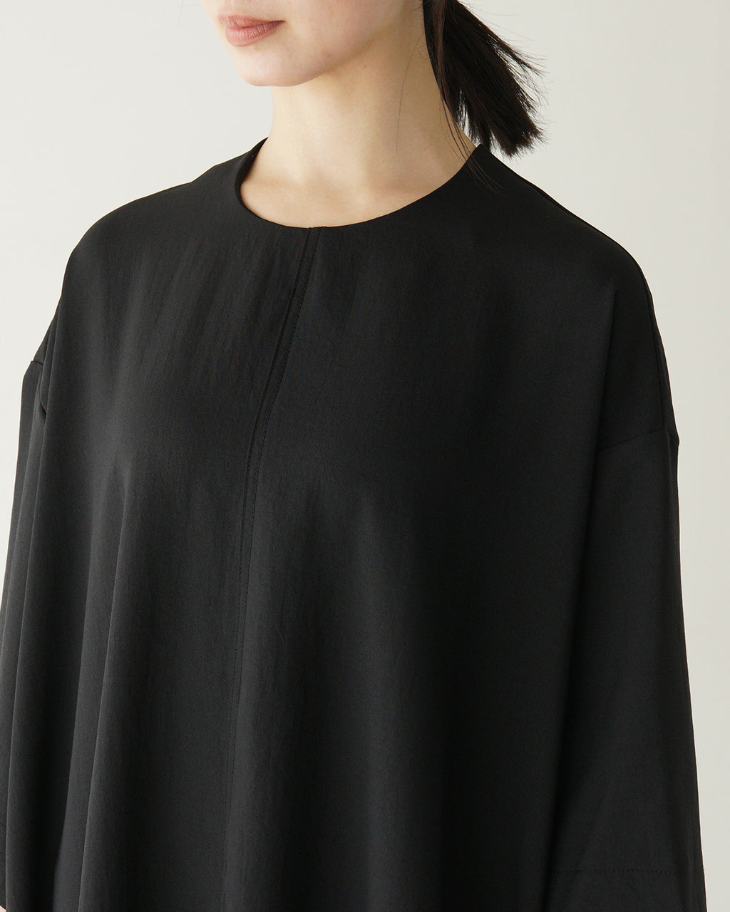 manon マノン プルオーバー フレア ドレス ワンピース PULL OVER FLARE DRESS ONEPIECE Aラインワンピース ドレープ 6分袖 半袖 MNN-OP-108 【送料無料】