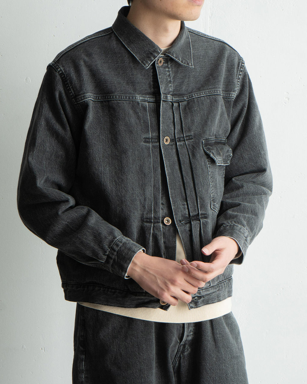 【SALE!20%OFF】TYPE-1 デニムジャケット DENIM JACKET オーガニックコットン 13.5oz セルビッチデニム M25A04BL11C