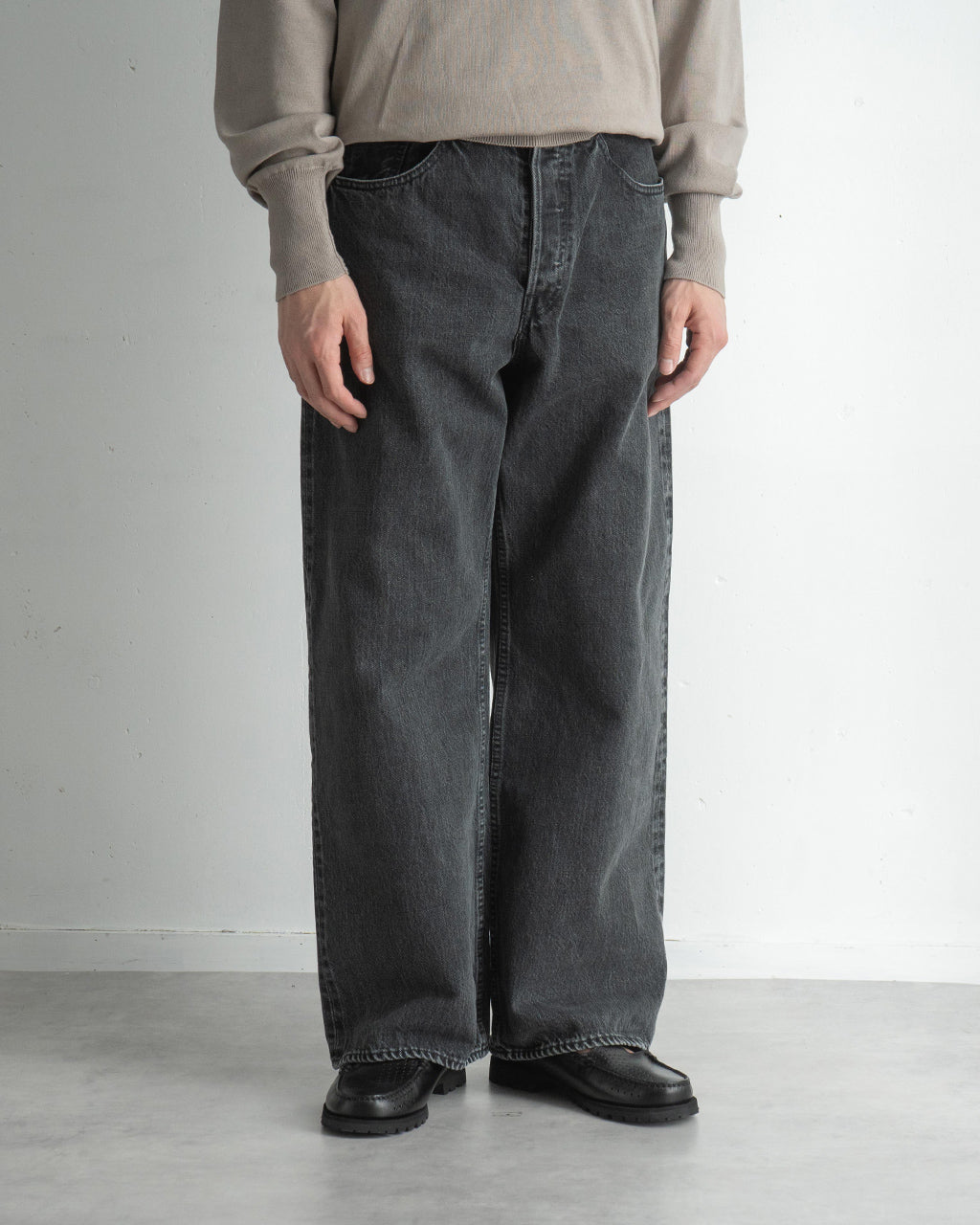 SELVEDGE DENIM WIDE LEG JEANS M25A04PT12C