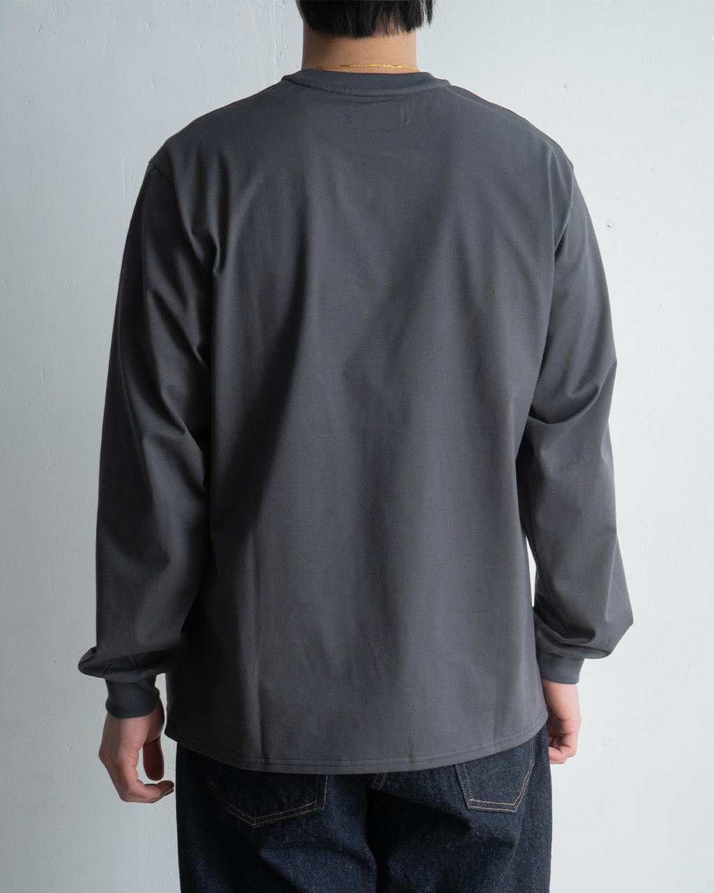 【SALE!30%OFF】オーガニックコットン天竺 クルーネック ロングスリーブ Tシャツ 40/2 ORGANIC COTTON KNIT CREW NECK L/S TEE 長袖 カットソー M25A08CS01C