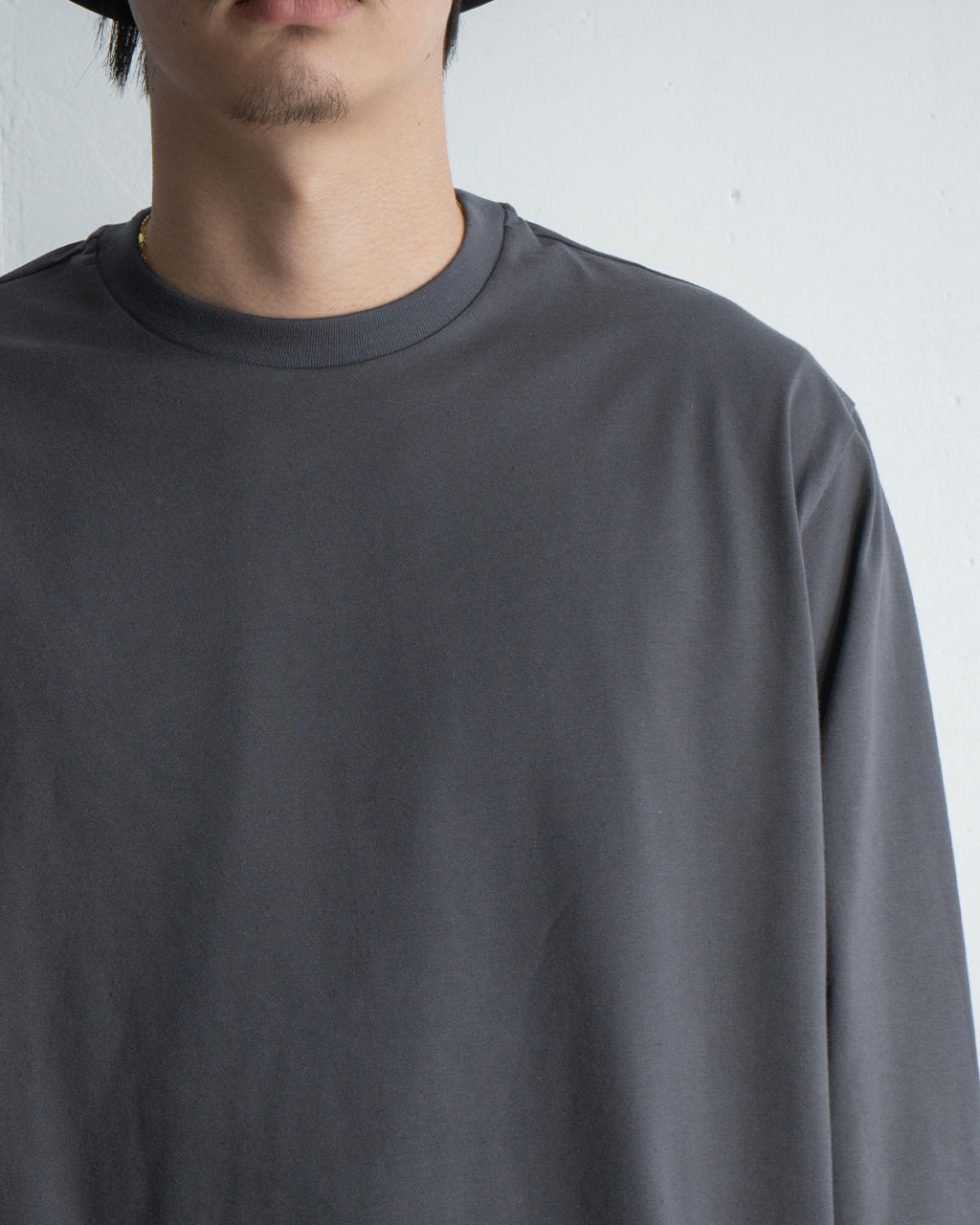【SALE!30%OFF】オーガニックコットン天竺 クルーネック ロングスリーブ Tシャツ 40/2 ORGANIC COTTON KNIT CREW NECK L/S TEE 長袖 カットソー M25A08CS01C