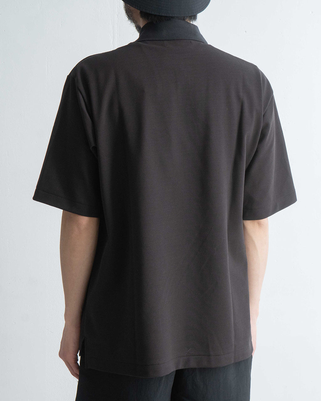 【SALE!20%OFF】ワンボタン 半袖 ポロシャツ ONE BUTTON POLO S/S TEE オーガニックコットン 強燃ドライカノコ 鹿の子素材 M25A15CS02B
