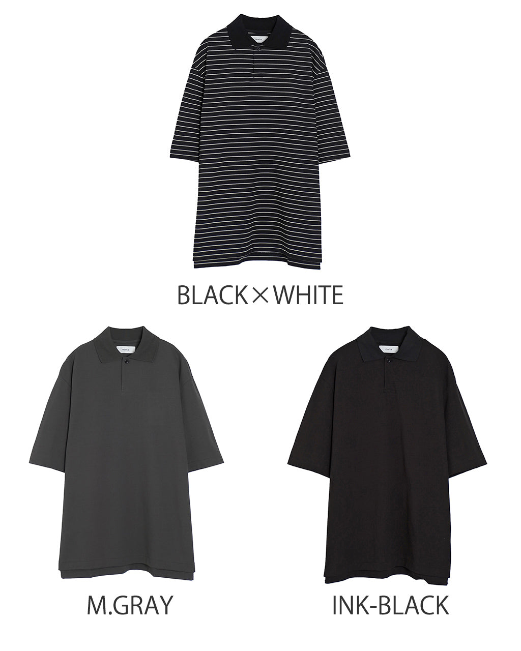 【SALE!20%OFF】ワンボタン 半袖 ポロシャツ ONE BUTTON POLO S/S TEE オーガニックコットン 強燃ドライカノコ 鹿の子素材 M25A15CS02B