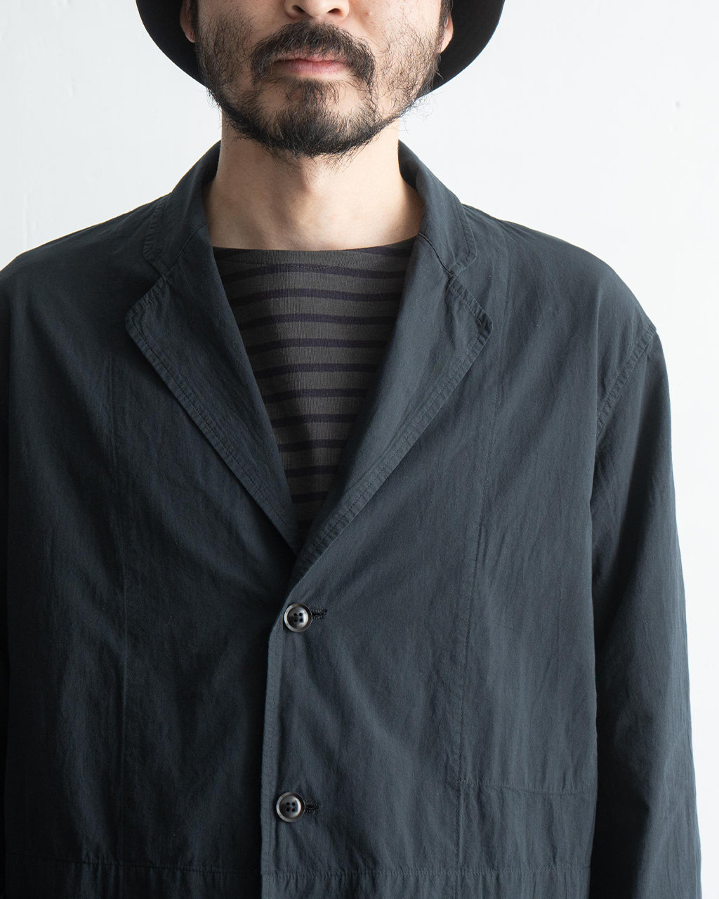 【SALE!20%OFF】ホスピタルジャケット HOSPITAL JACKET シングル テーラードジャケット オーガニックコットン ブロード M25A16JK01C