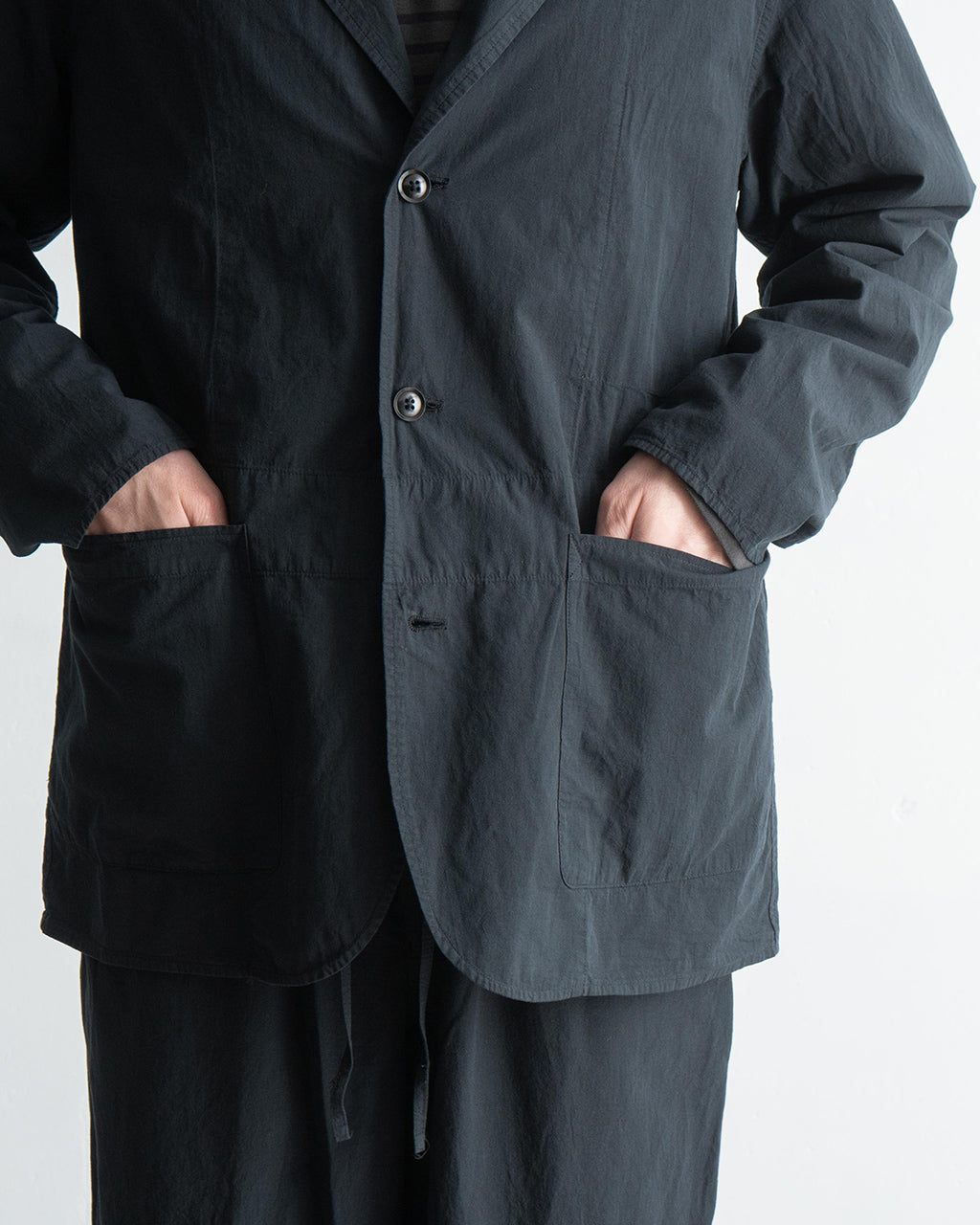 【SALE!20%OFF】ホスピタルジャケット HOSPITAL JACKET シングル テーラードジャケット オーガニックコットン ブロード M25A16JK01C