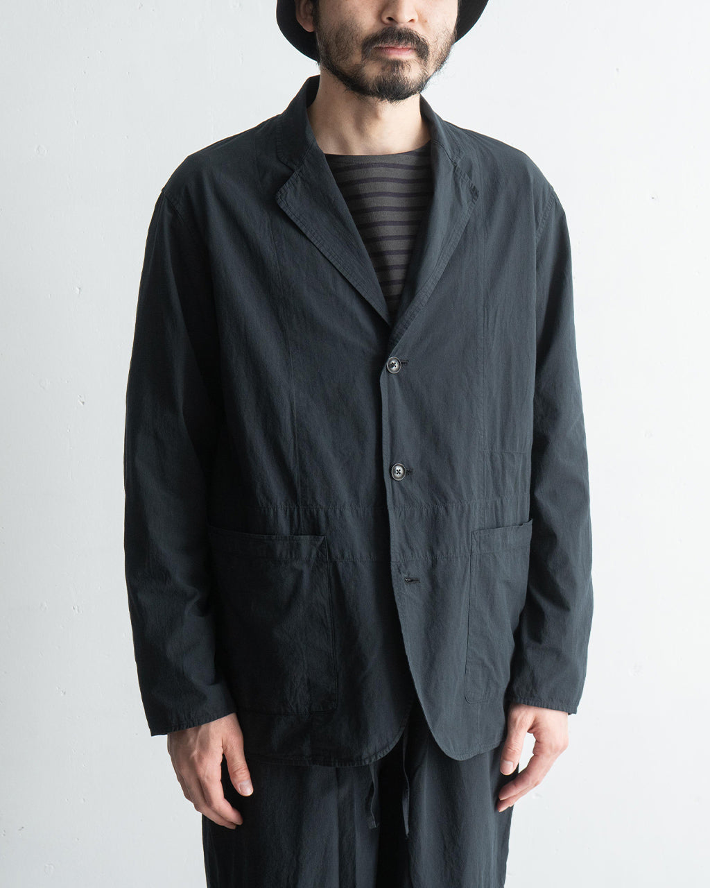 【SALE!20%OFF】ホスピタルジャケット HOSPITAL JACKET シングル テーラードジャケット オーガニックコットン ブロード M25A16JK01C