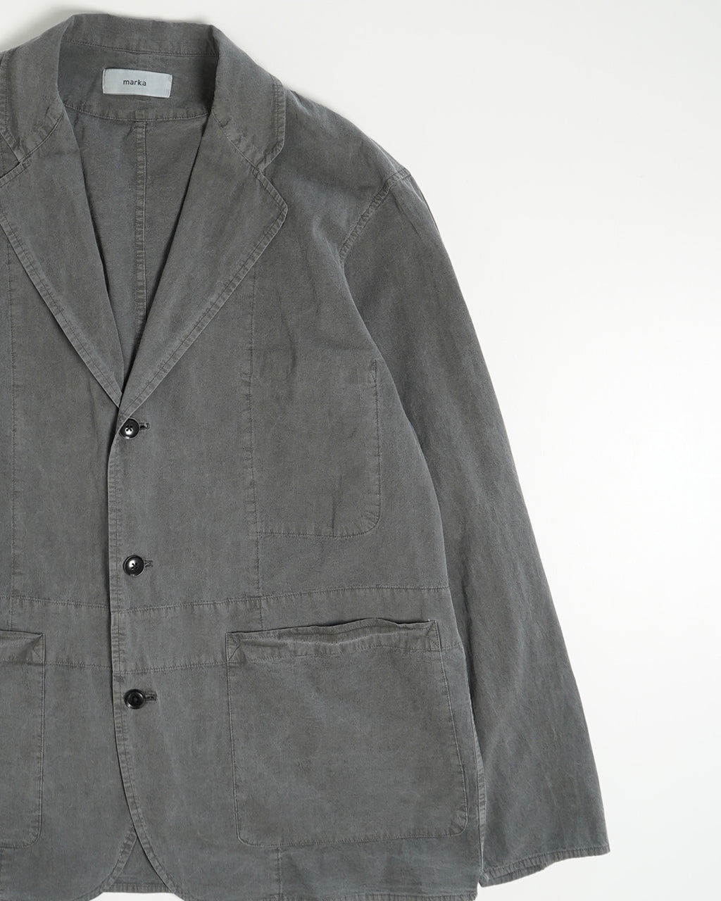 【SALE!20%OFF】ホスピタルジャケット HOSPITAL JACKET シングル テーラードジャケット オーガニックコットン ブロード M25A16JK01C