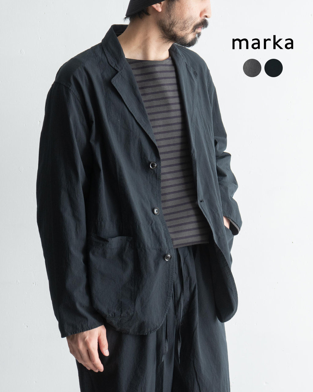 【SALE!20%OFF】ホスピタルジャケット HOSPITAL JACKET シングル テーラードジャケット オーガニックコットン ブロード M25A16JK01C