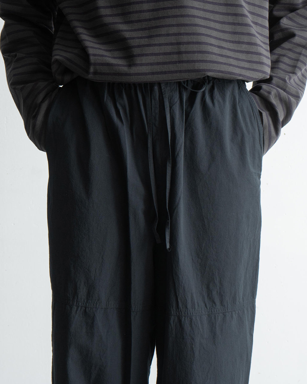 【SALE!20%OFF】ニー スイッチ イージーパンツ KNEE SWITCH EASY PANTS テーパード ワイドシルエット オーガニックコットン M25A16JK01C