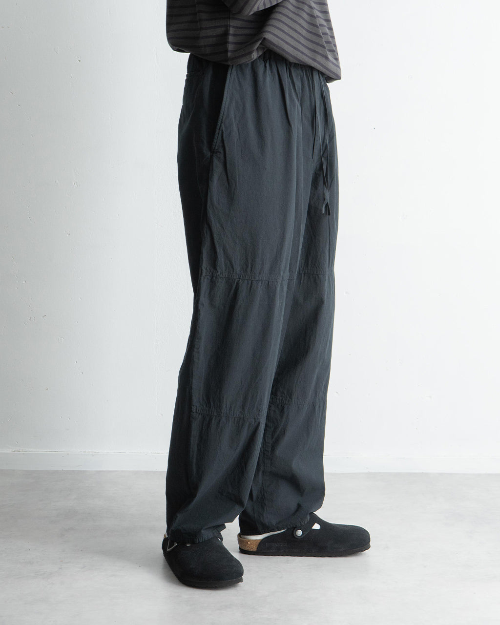 【SALE!20%OFF】ニー スイッチ イージーパンツ KNEE SWITCH EASY PANTS テーパード ワイドシルエット オーガニックコットン M25A16JK01C