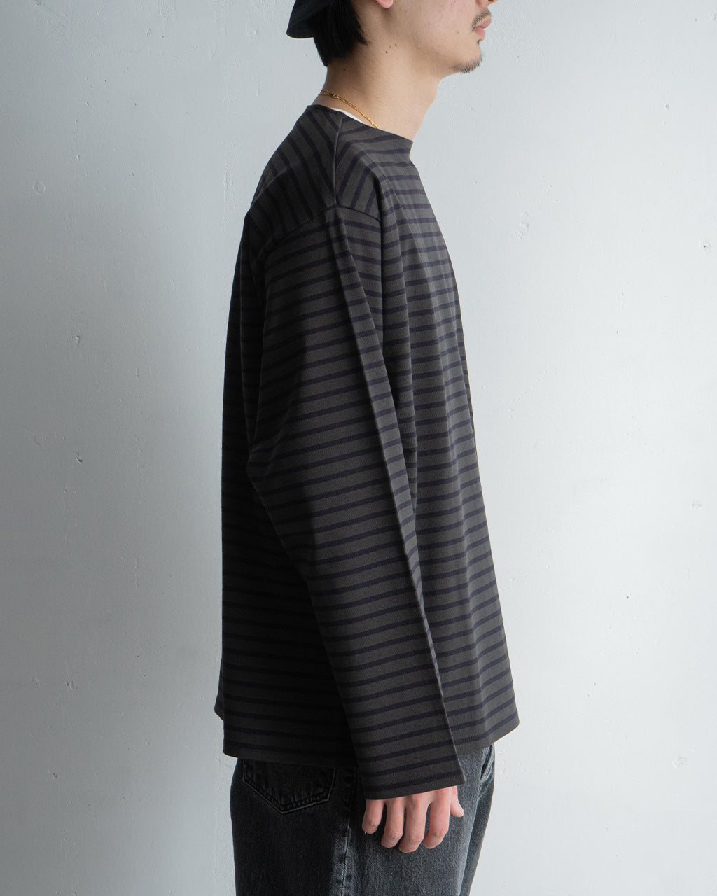 marka 마카 뉴 바스크 셔츠 NEW BASQUE SHIRT T셔츠 긴팔 컷소우 M25A21CS01C【무료우송】