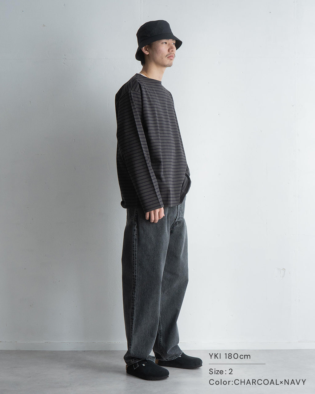 marka 마카 뉴 바스크 셔츠 NEW BASQUE SHIRT T셔츠 긴팔 컷소우 M25A21CS01C【무료우송】