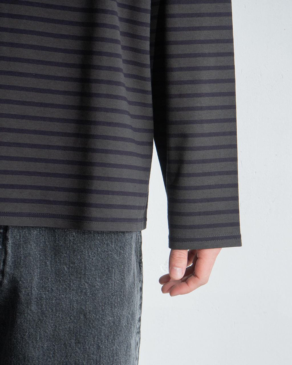 marka 마카 뉴 바스크 셔츠 NEW BASQUE SHIRT T셔츠 긴팔 컷소우 M25A21CS01C【무료우송】