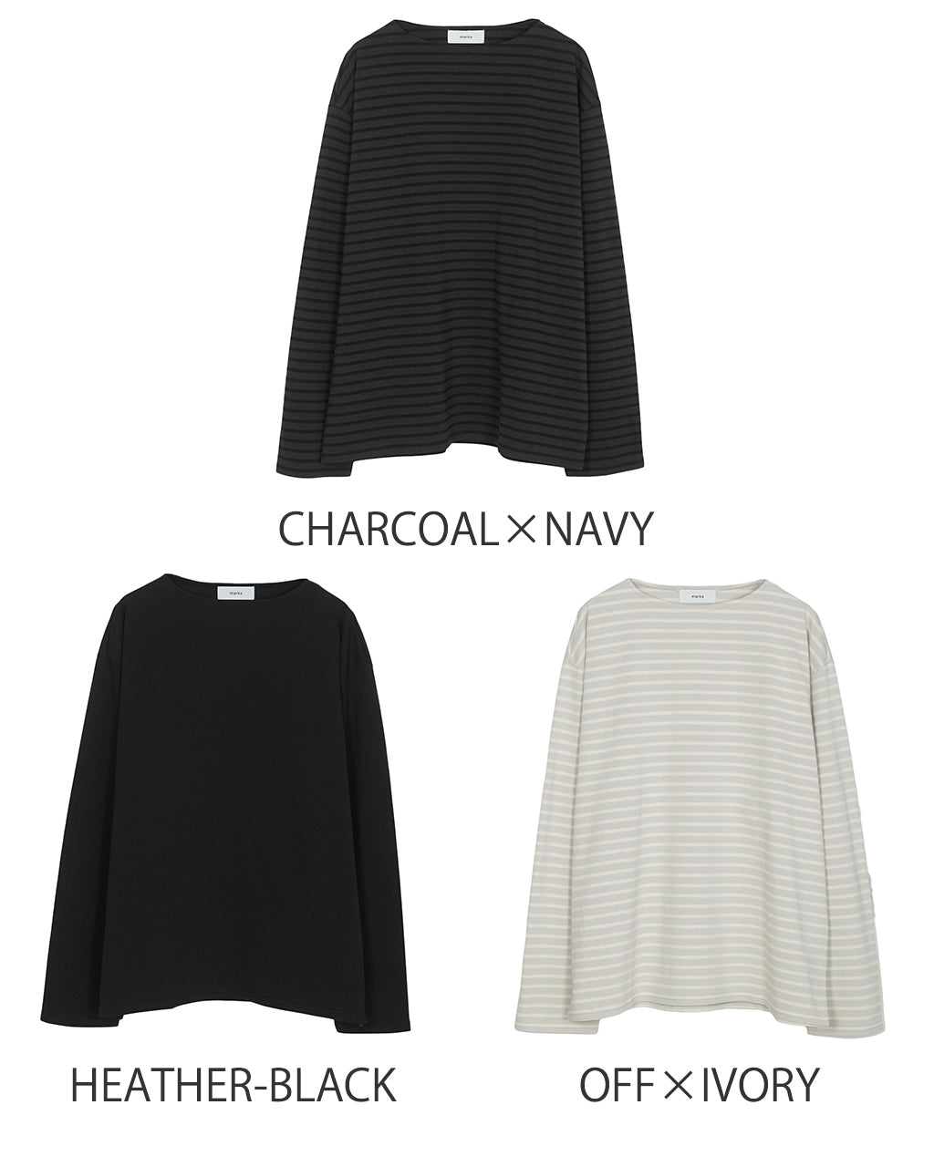 marka 마카 뉴 바스크 셔츠 NEW BASQUE SHIRT T셔츠 긴팔 컷소우 M25A21CS01C【무료우송】