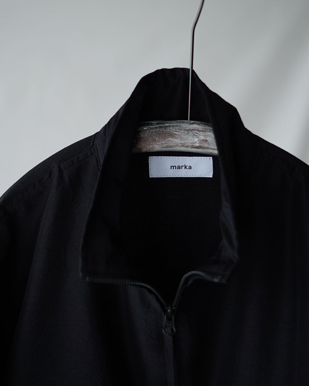 marka Wool Silk High Count Typewriter Flight Jacket M25C08BL01C