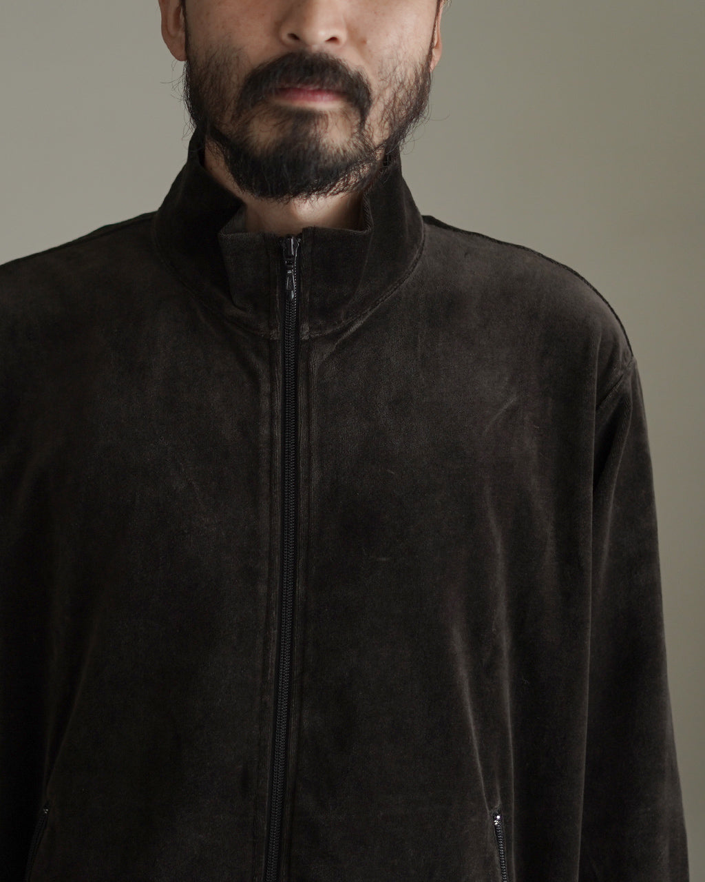 30/- Organic Cotton Velour Full Zip Track Jacket M25C19CS01C