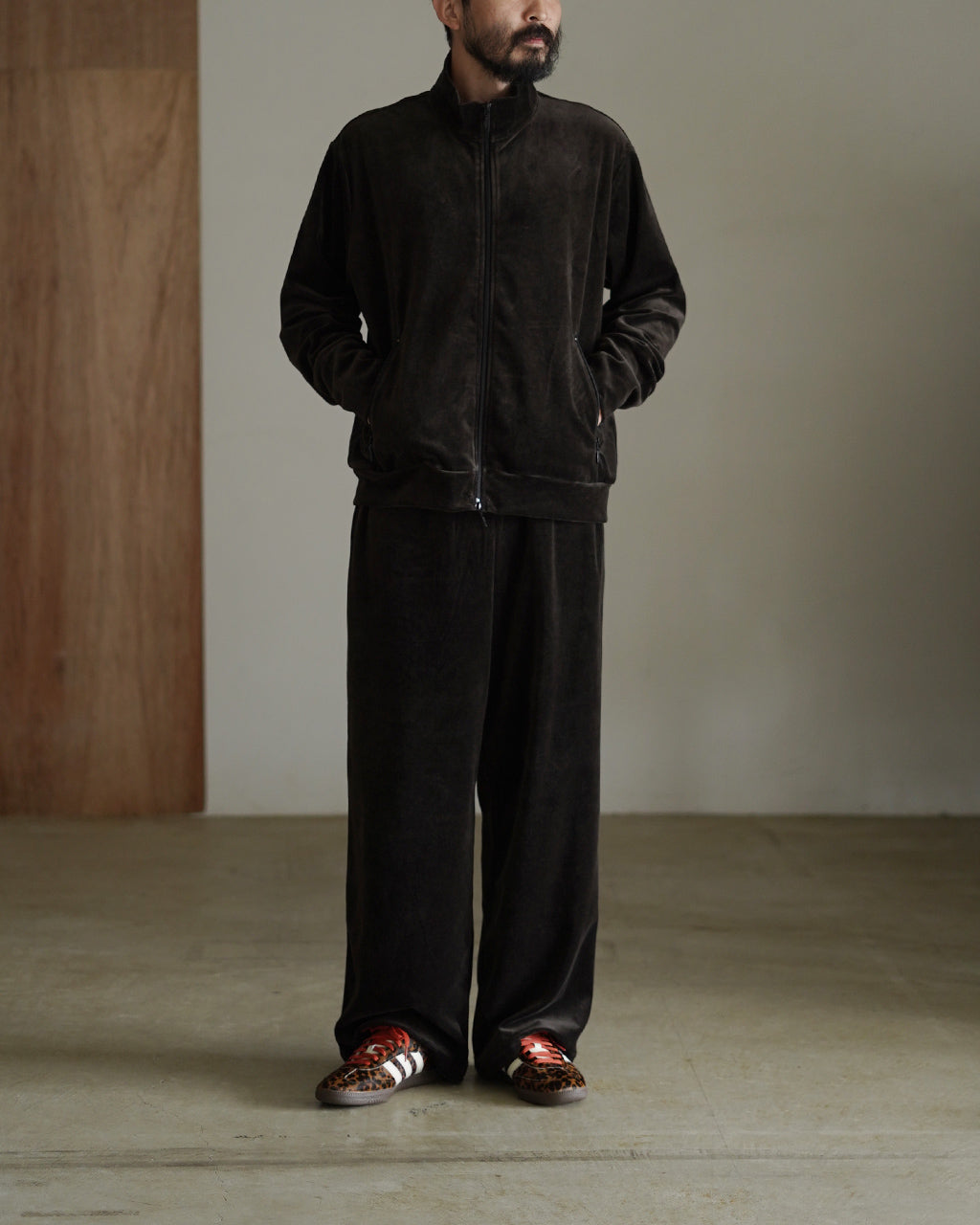 30/- Organic Cotton Velour Full Zip Track Jacket M25C19CS01C