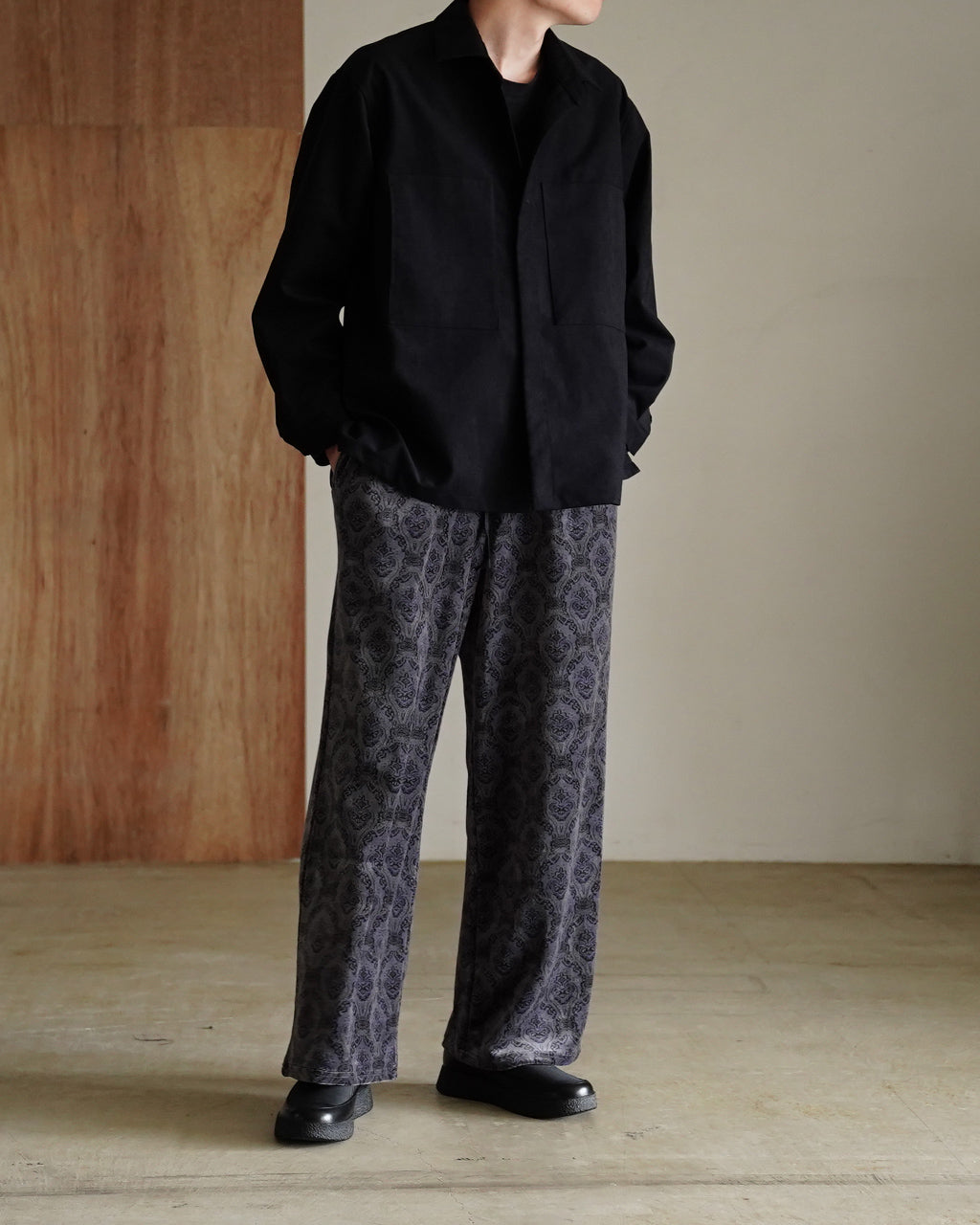 Velour Jacquard Track Pants M25C20PT01C