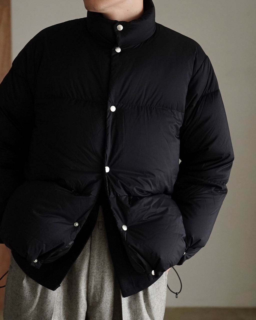 Recycle Nylon Mini Ripstop Down Jacket M25C26BL01C