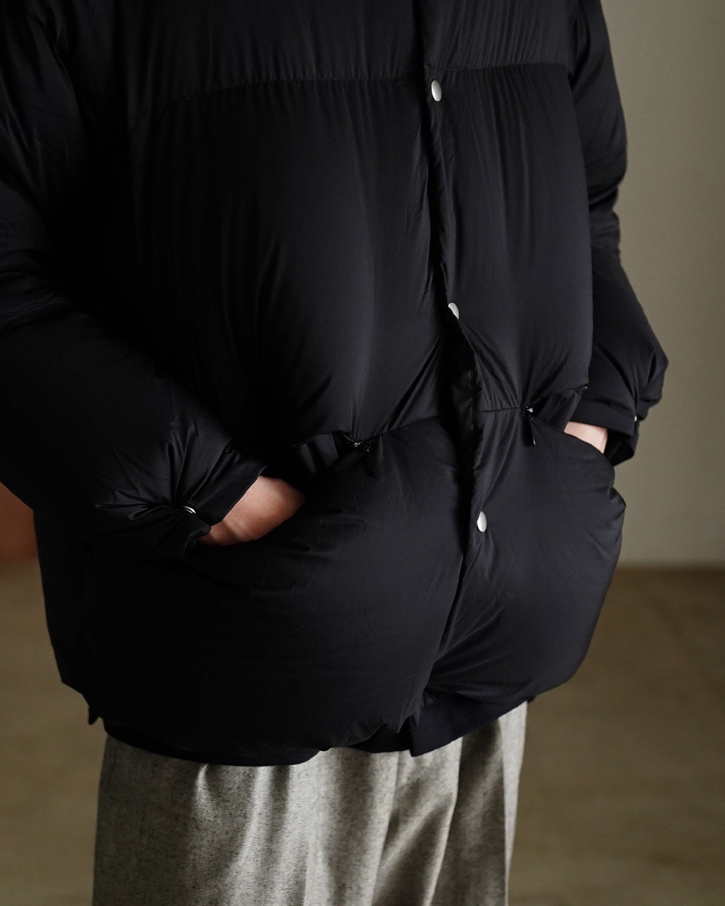 Recycle Nylon Mini Ripstop Down Jacket M25C26BL01C