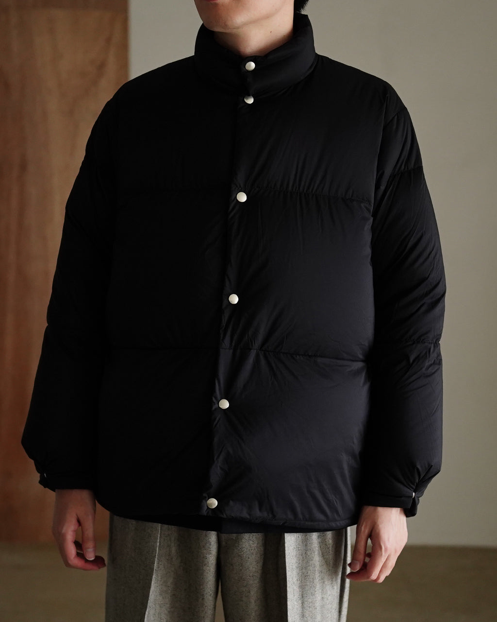 Recycle Nylon Mini Ripstop Down Jacket M25C26BL01C