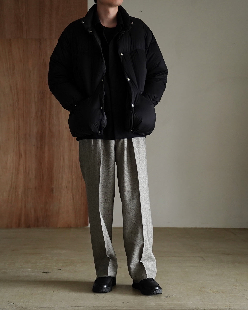 Recycle Nylon Mini Ripstop Down Jacket M25C26BL01C