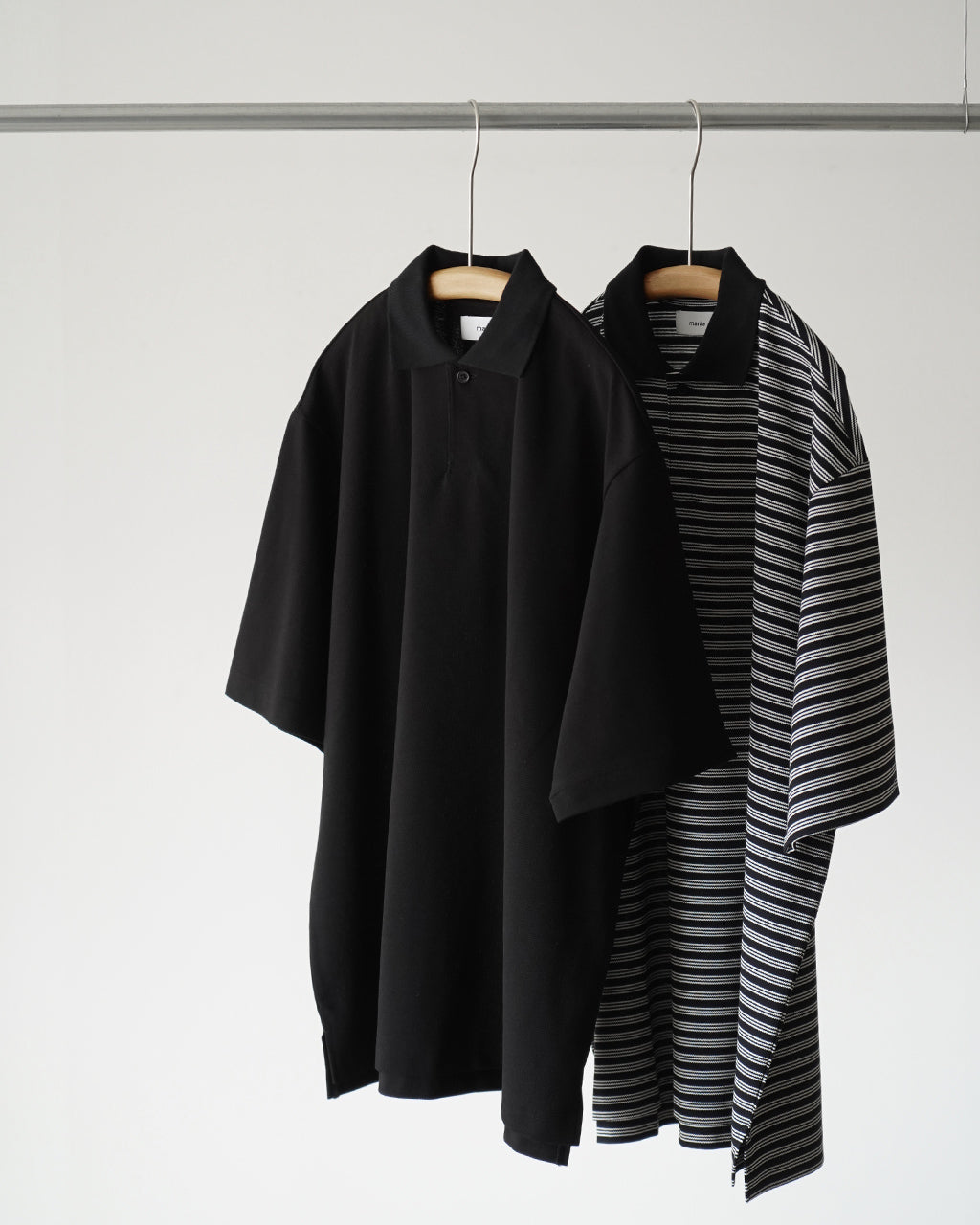 marka マーカ ワンボタン 半袖 ポロシャツ メンズ ONE BUTTON TEE S/S