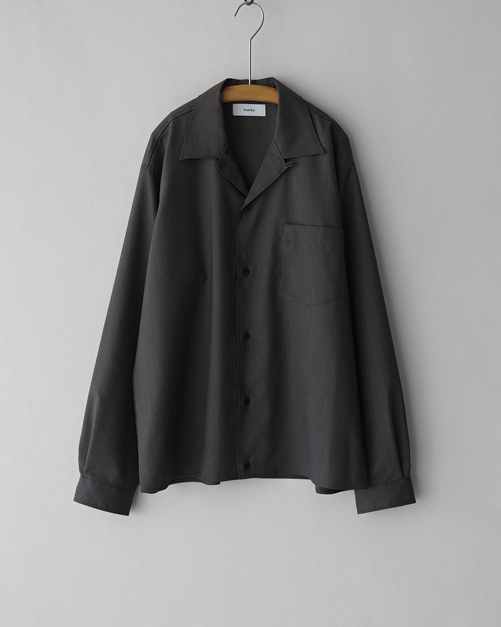 OPEN COLLAR L/S SHIRT WITH HEM TAB M26C01SH01C