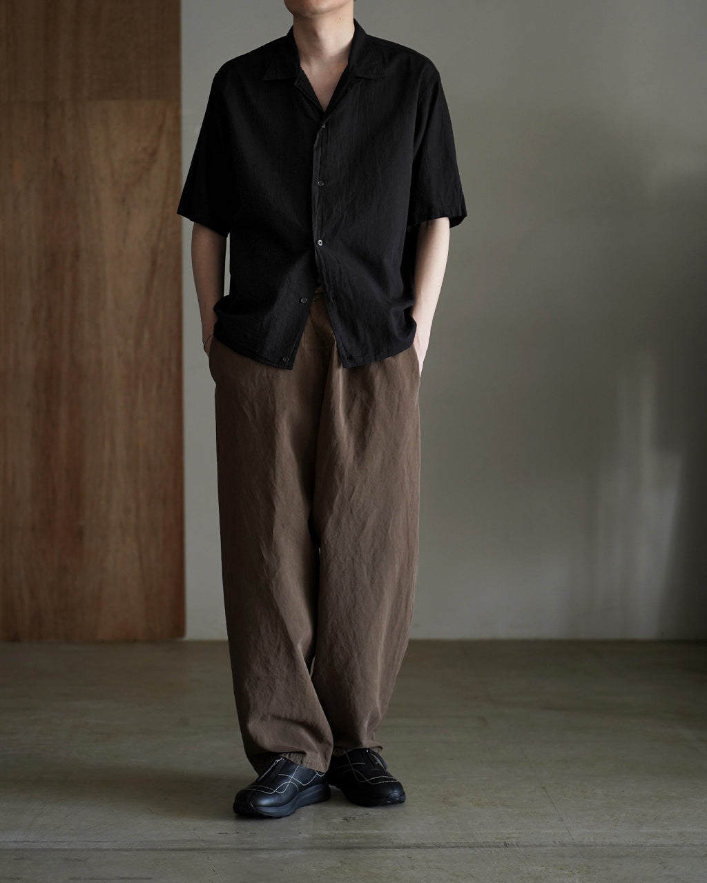 OPEN COLLAR S/S SHIRT M26A16SH01B