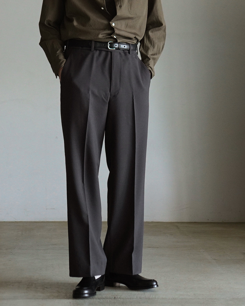 REGULAR FIT STRAIGHT TROUSERS M26C06PT02C