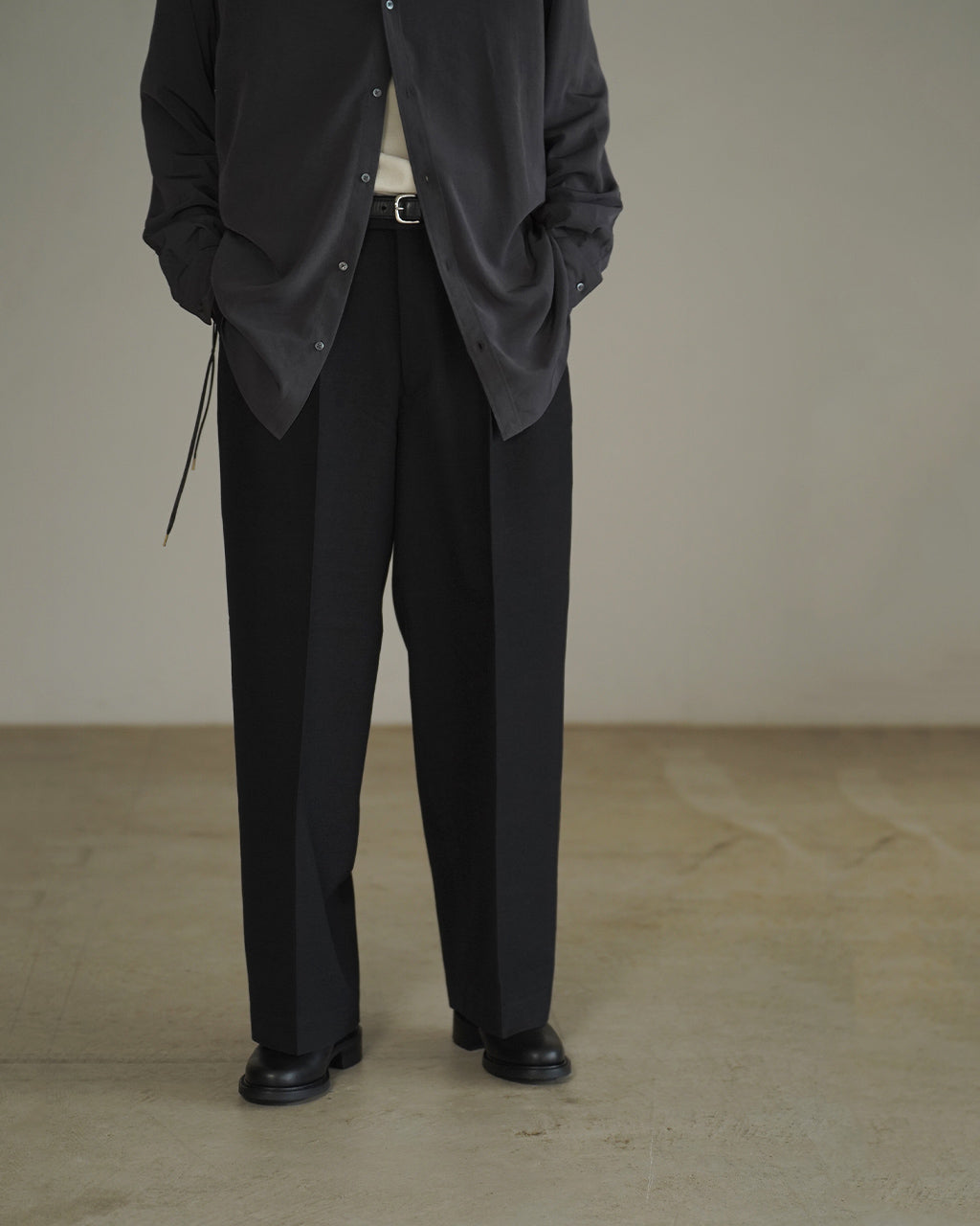 Single Pleat Wide Trousers M26C10PT02C