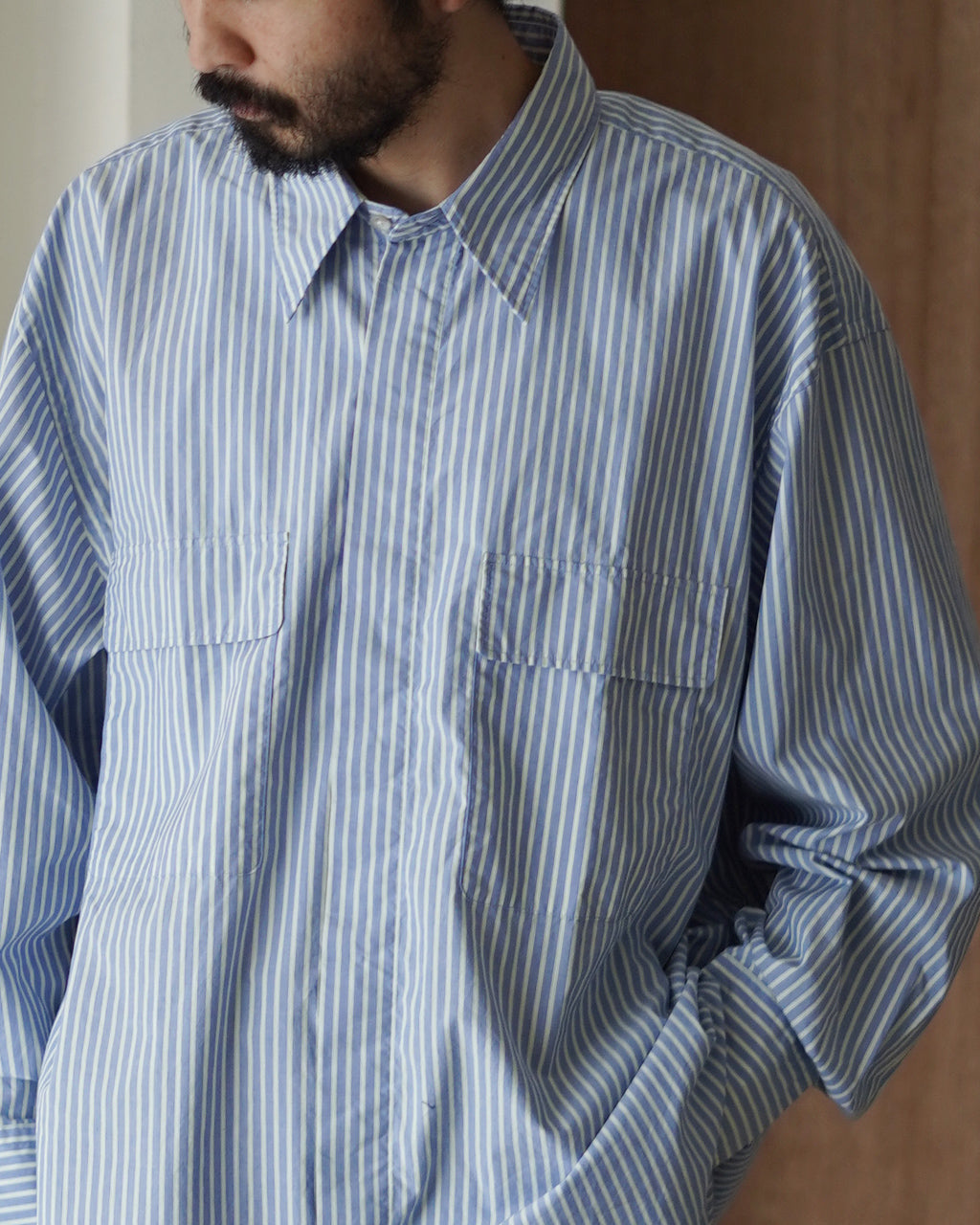 Fly Front 3 Button Shirt MPSM-2001S