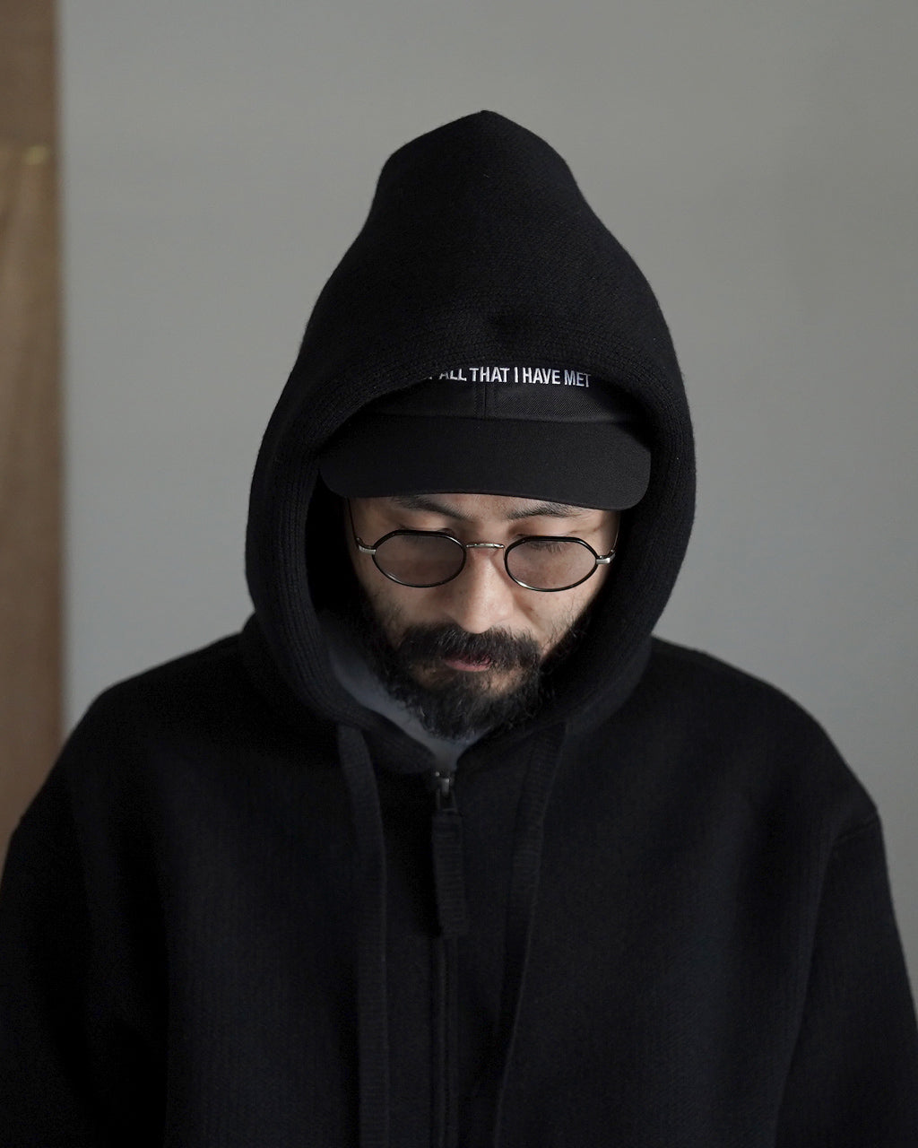 WOOL SWEAT ZIP HOODIE 2502-094