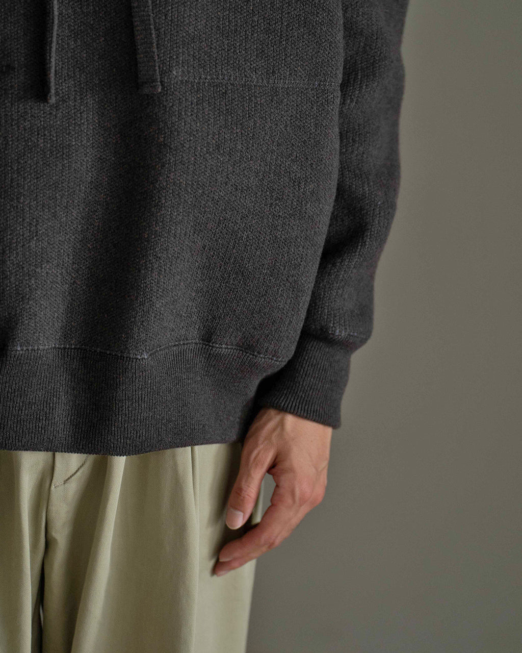 WOOL SWEAT HOODIE 2502-095