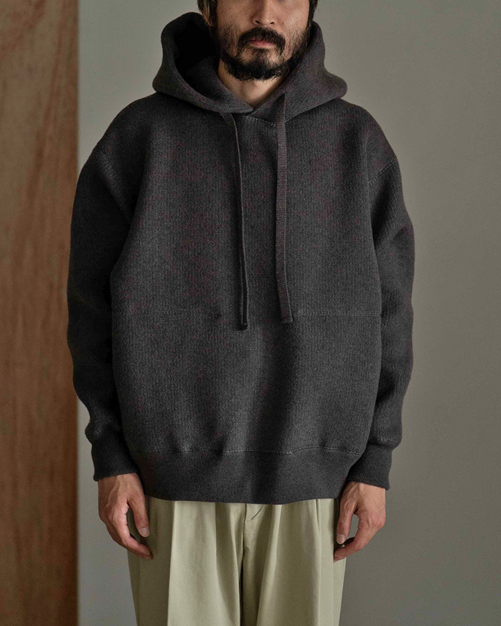 WOOL SWEAT HOODIE 2502-095