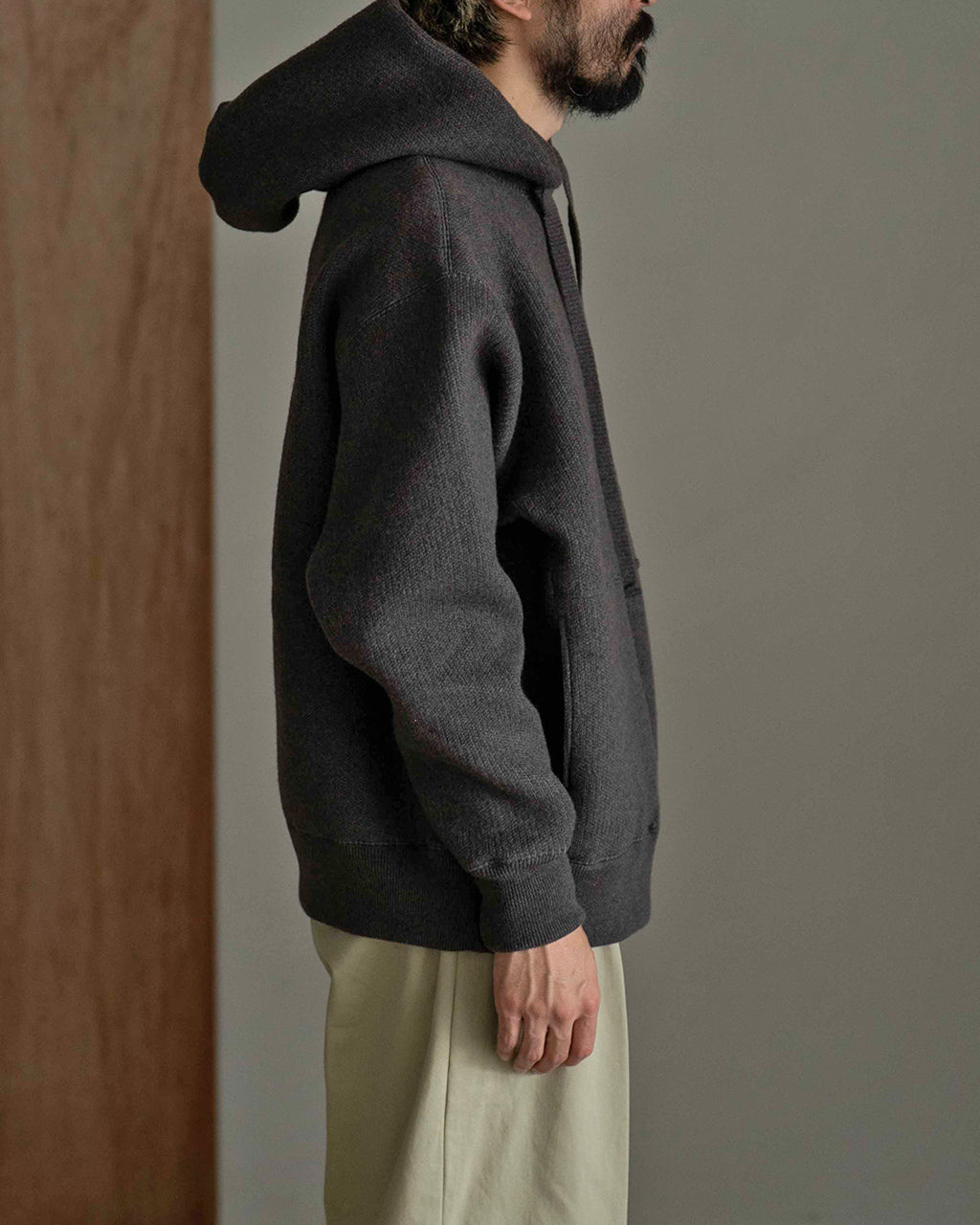 WOOL SWEAT HOODIE 2502-095