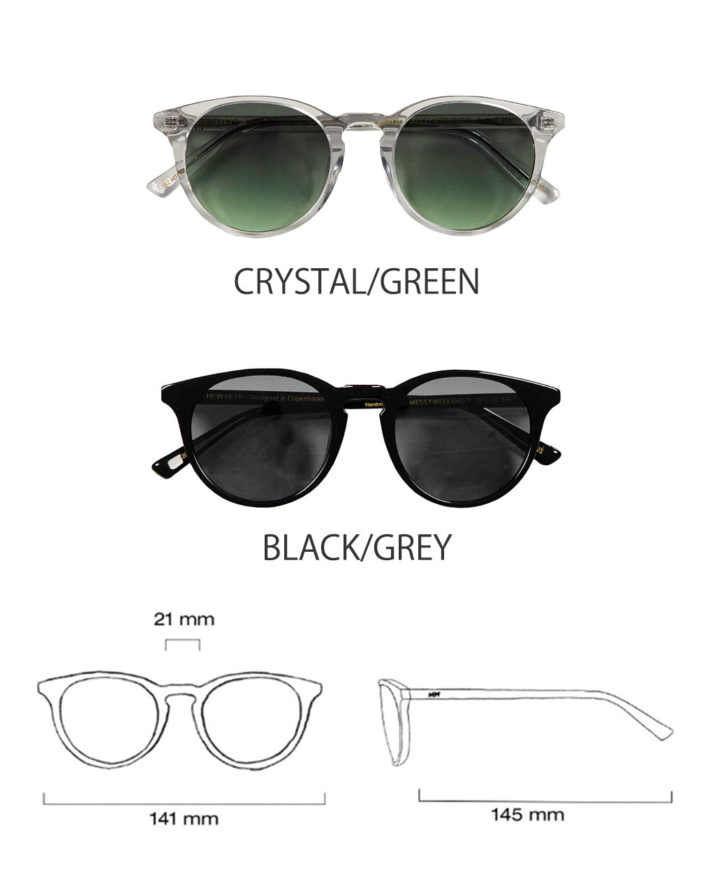 MESSYWEEKEND メッシーウィークエンド NEW DEPP サングラス 眼鏡 ニュー デップ ボストン型 カラーレンズ 小物 ギフト NEW DEPP(1050)【送料無料】【クーポン対象外】
