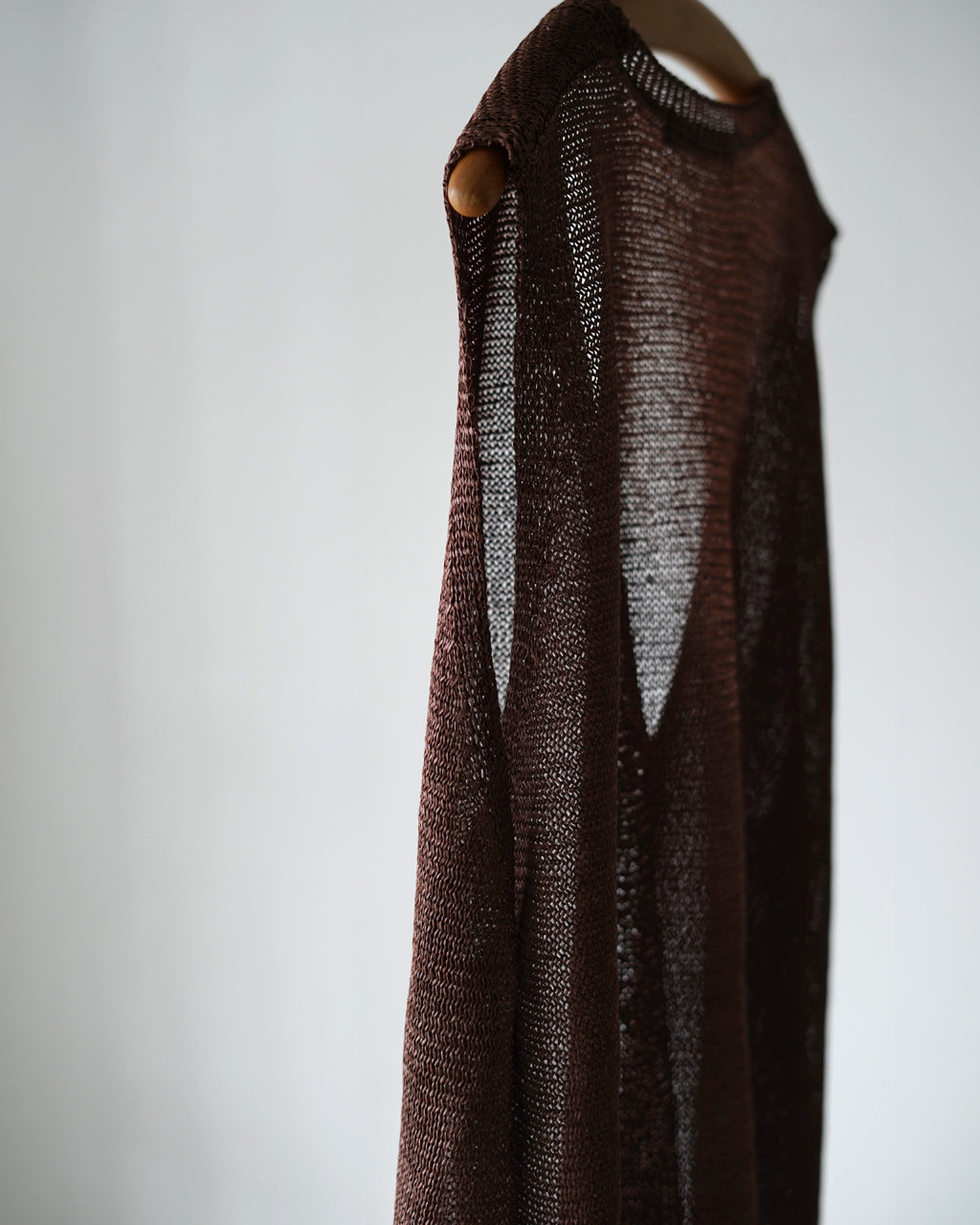 wide V neck vest 1-220062