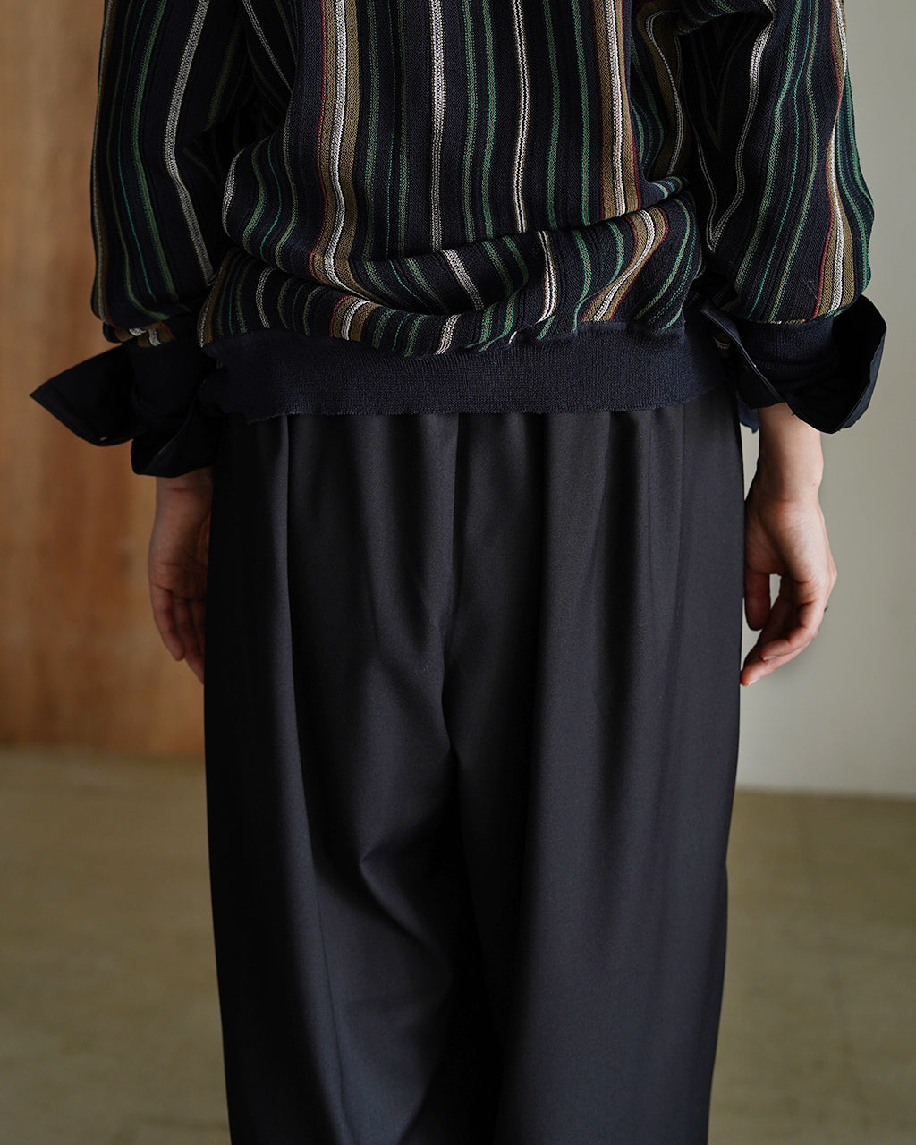 TWO TUCK SLACKS 1-260100