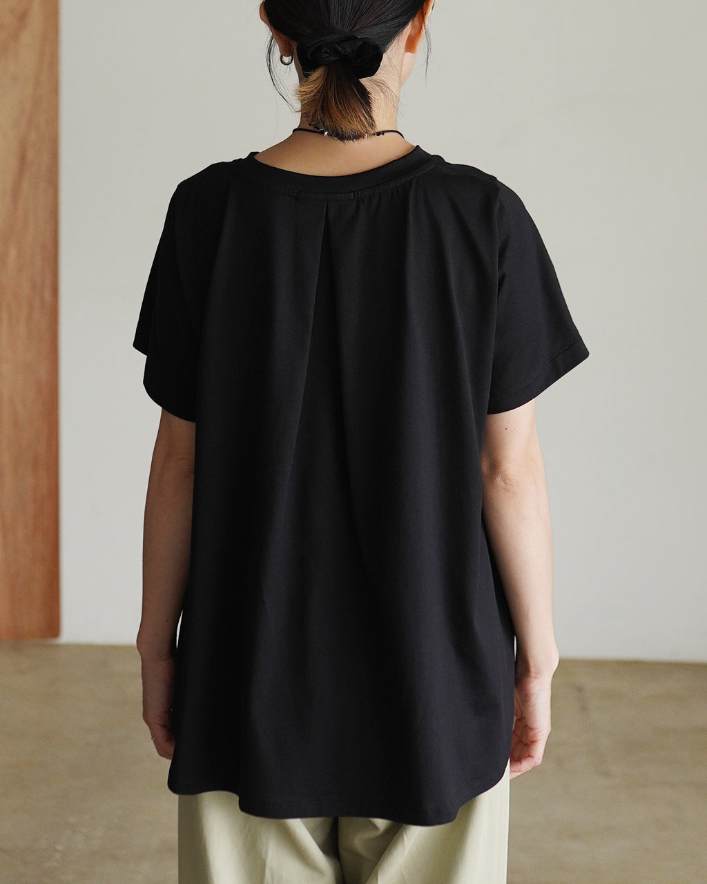 flare crew neck Tshirt 2-210148