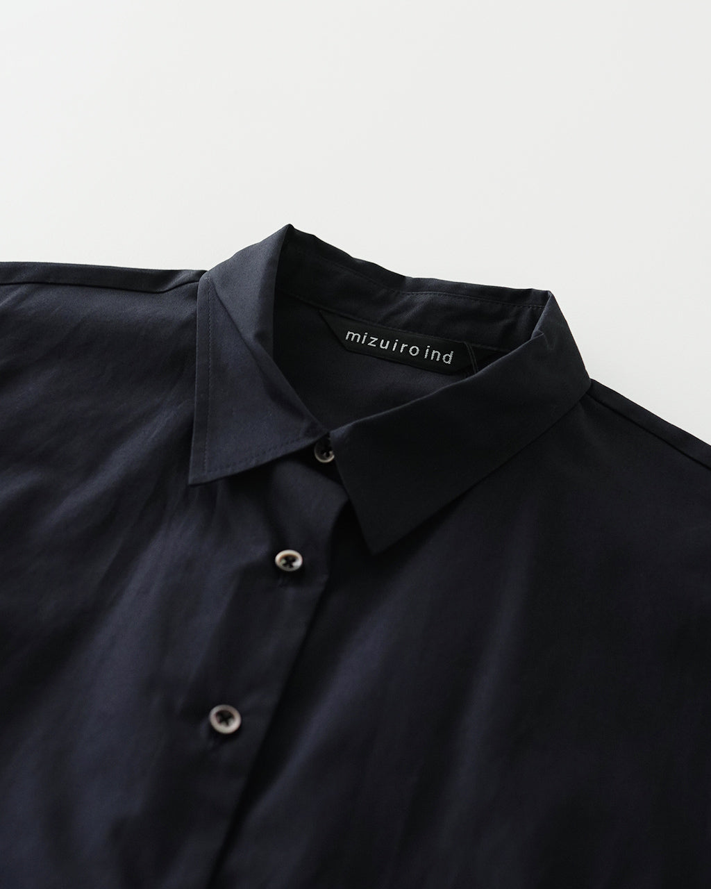 mizuiro ind ミズイロインド ハーフスリーブ バルーン シャツ half slv balloon shirt 半袖シャツ 軽量 5分袖 ブラウス 2-230080 【送料無料】