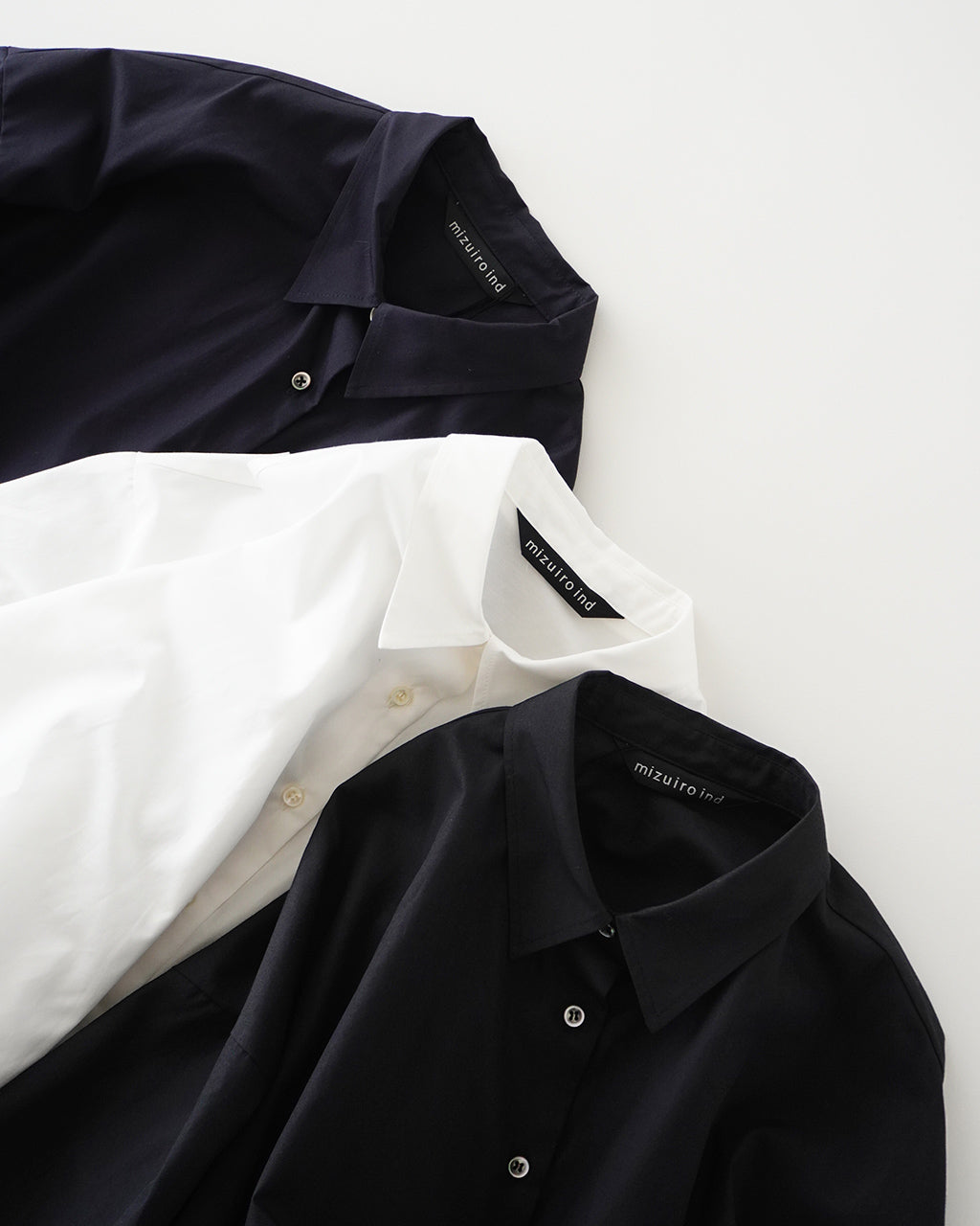 mizuiro ind ミズイロインド ハーフスリーブ バルーン シャツ half slv balloon shirt 半袖シャツ 軽量 5分袖 ブラウス 2-230080 【送料無料】
