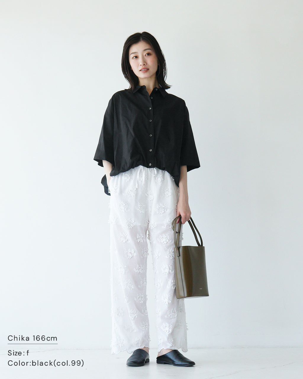 mizuiro ind ミズイロインド ハーフスリーブ バルーン シャツ half slv balloon shirt 半袖シャツ 軽量 5分袖 ブラウス 2-230080 【送料無料】